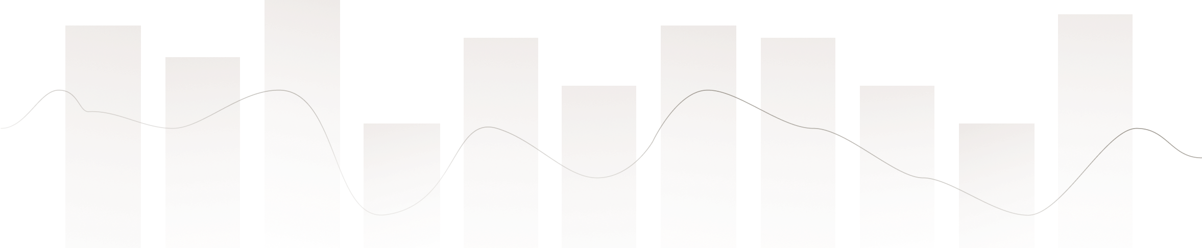abstract illustration of bar charts and line graph