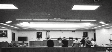 photo of people in court room